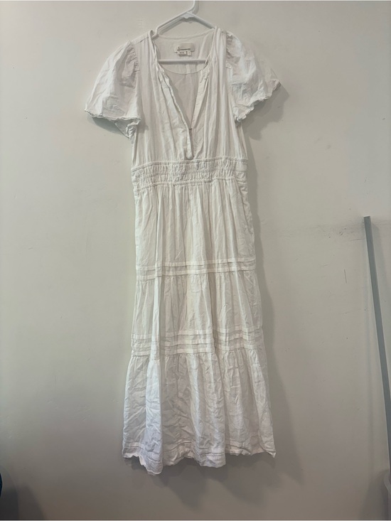 Anthropologie Dresses & Skirts - Anthropologie Somerset Lured White Tiered Maxi Dress Boho Women Size Medium